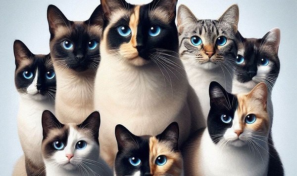 Mixed Breed Siamese Cats